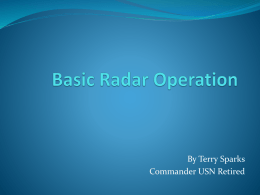 Basic Radar Operation - Home