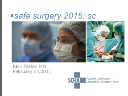 safe surgery 2015: sc