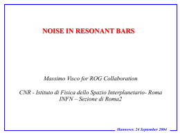 PERFORMANCE OF RESONANT BAR DETECTORS