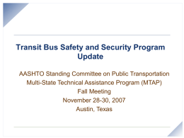 Texas DOT Bus Safety