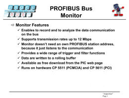PROFIBUS Bus Monitor
