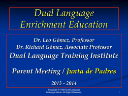 Bilingual Education - Judson Independent School District
