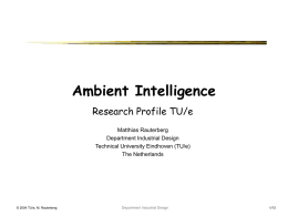 Ambient Intelligence
