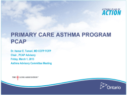 Asthma Care Map for Primary Care Providers