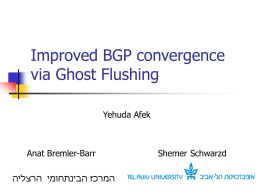 Improved BGP convergence via Ghost Flushing