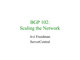 BGP 102 - Freedman