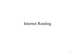 Internet Routing - Lamar University