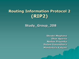 Routing Information Protocol 2 (RIP2)