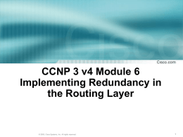 CCNA 3 Module 2 Introduction to Classless Routing