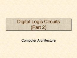 Digital Logic Circuits (Part 2)