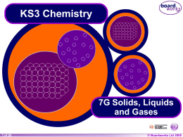 Solids, Liquids and Gases