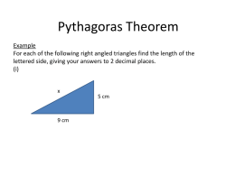 Pythagoras Theorem - thomas whitham maths site [licensed