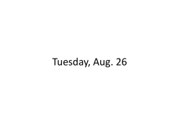 Monday, Aug. 27