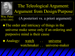 Philosophy of Religion