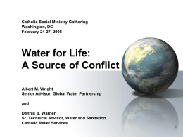 Water for Life: A Source of Conflict