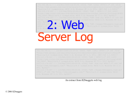 Web Server Log - Data Mining Community's Top Resource