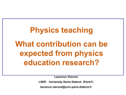Diapositive 1 - EUPEN: European Physics education Network