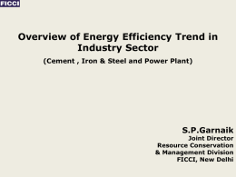 Study on Setting up of Standards & Norms for Energy Usage