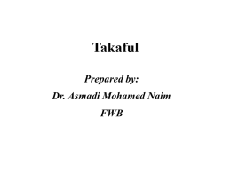 The Takaful Concept