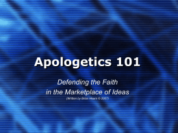 Apologetics 101