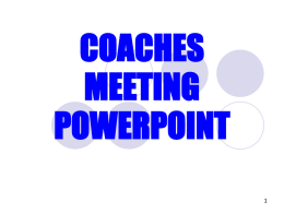 ICECOACHES MEETING