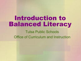 Effective Instruction - Tulsa Public Schools