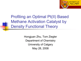 Profiling an optimal Pt(II) based methane activation