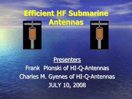 Efficient HF Submarine Antennas - Hi