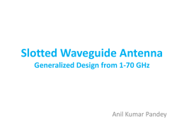Slotted Waveguide Antenna