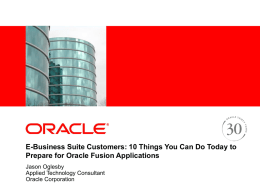 EBS: 10 Things You Can Do Today to Prepare for Oracle