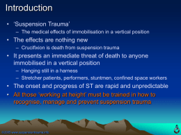Suspension Trauma - Logistics Matters