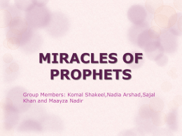 Miracles of Prophet Isa (A.S.)
