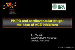 PK/PD and cardiovascular drugs: case of ACEI