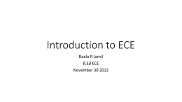Introducation to ECE