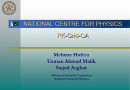 IBCAST IRS - National Centre for Physics