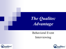 The Qualitec Advantage - Qualitec Technical Services