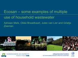 UEM Course intro - Multiple Use water Services Group