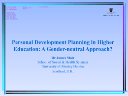 Personal Development Planning Project - KNOWING