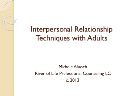 Relationship Building Techniques for Adult Clients