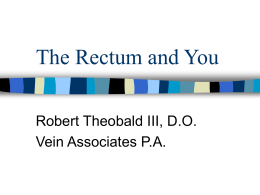 The Rectum and You - Welcome to my website :-)