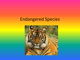 Endangered Species - Hopewell Valley Regional School District