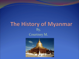 The History of Myanmar - Saint Francis High School