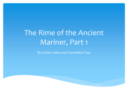 The Rime of the Ancient Mariner, Part 1
