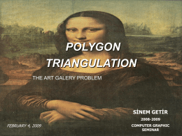POLYGON TRIANGULATION - uni