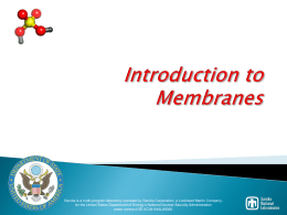 Introduction to Membranes - Home - CSP