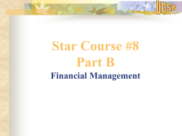 FINANCIAL MANAGEMENT - University of California, Santa Barbara