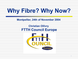 Why fiber? - DigiWorld by IDATE