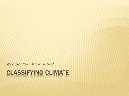 ClassiFying CLimate