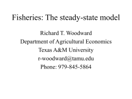 The economics of fisheries and open