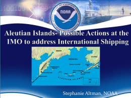 Presentation Title - Aleutian Islands Risk Assessment